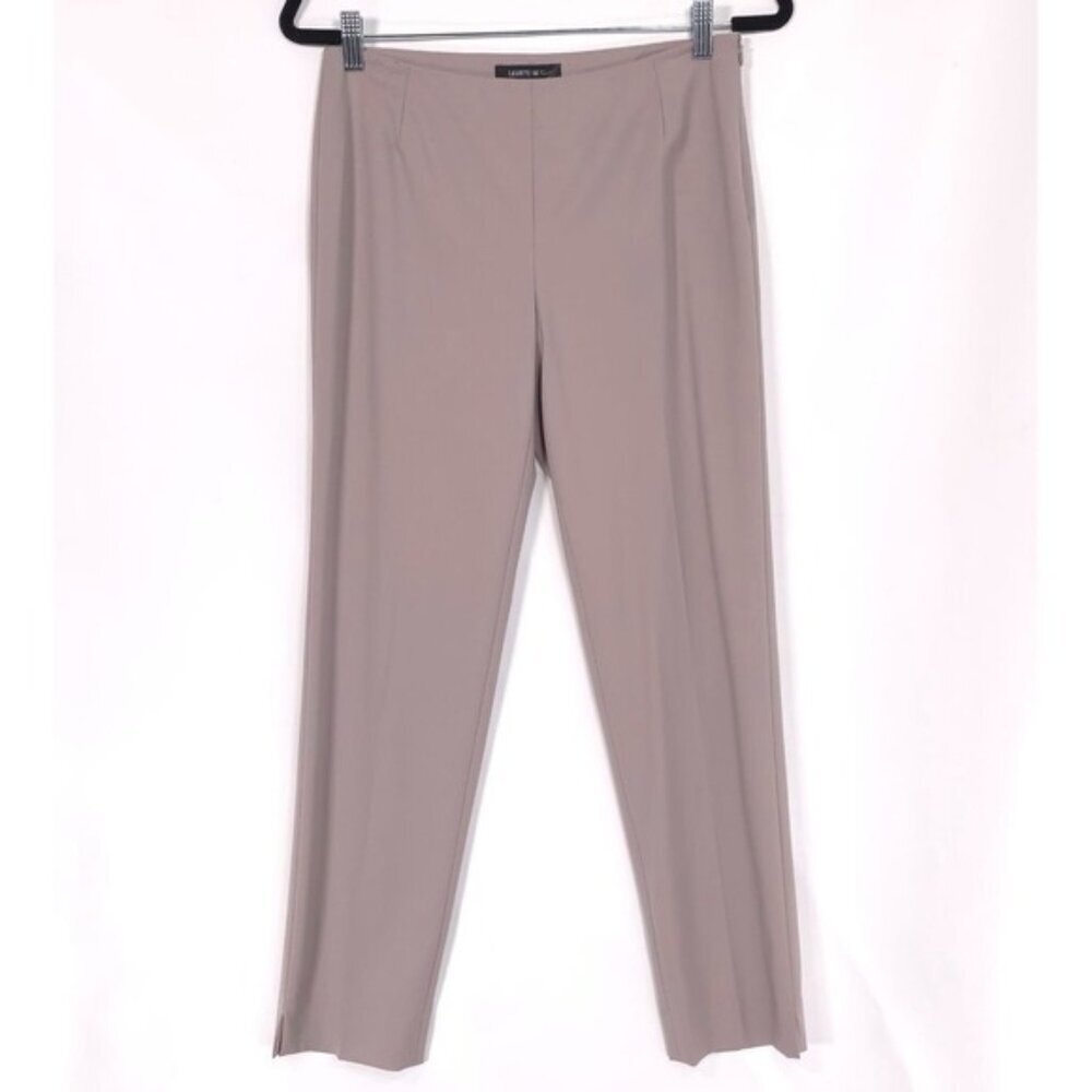 LAFAYETTE 148 Women's Pants‎ Size 0 VIRGIN WOOL Ankle Tapered Leg Slit Trousers